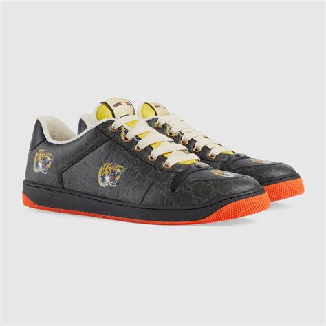 gucci lowtop tiger|Men's Screener sneaker with tiger print .